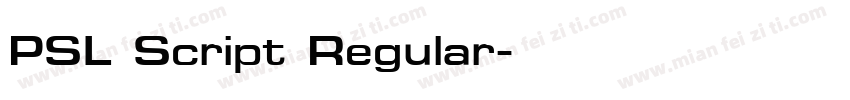 PSL Script Regular字体转换